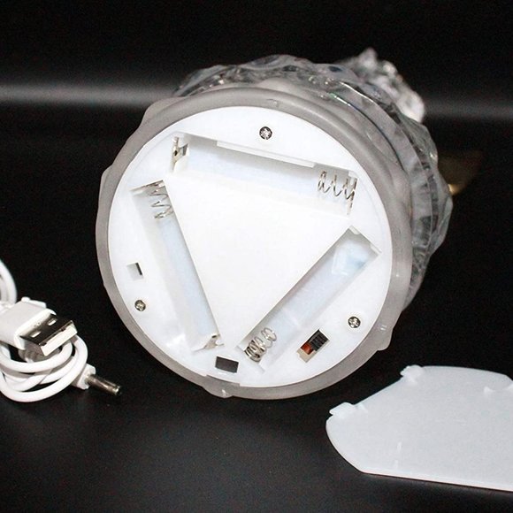 Angel LED Lighted Sparkling Color Changing Snow Globe Water Lamp Christmas Decor - Picture 4 of 7